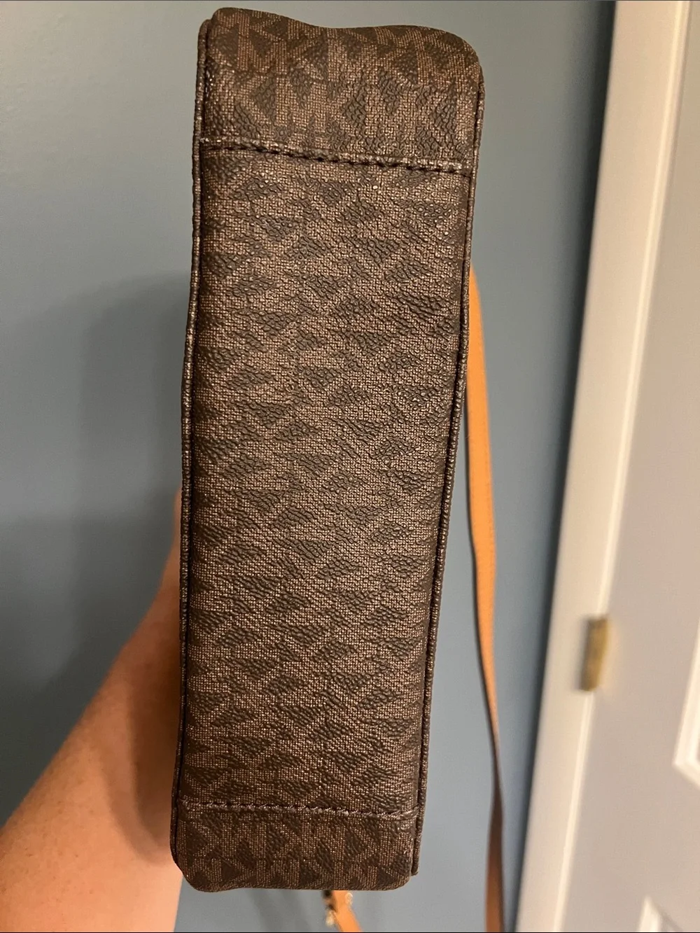 Michael Kors Brown Logo Crossbody Bag